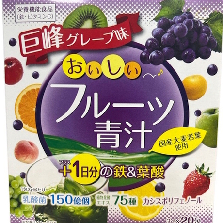 Фруктовый сок аодзиру с дневной нормой железа и фолиевой кислотой YUWA
