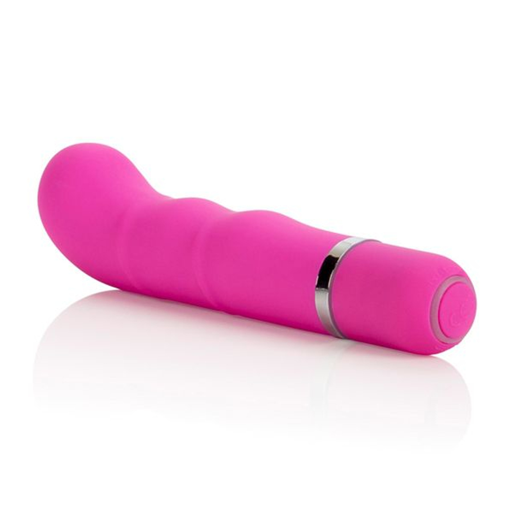 Розовый вибромассажер 10-Function Charisma Ripply - 11 см. (Цвет: розовый)