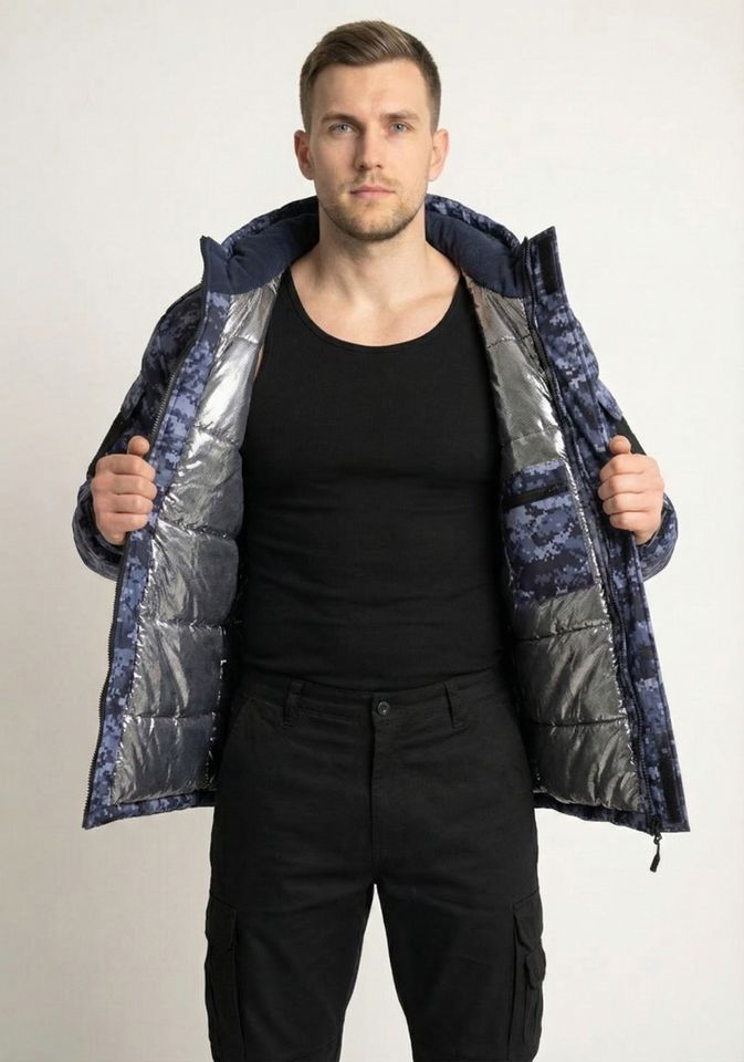 Бушлат Росгвардия зимний синяя точка (фольга/мембрана/холофайбер)