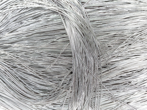 Канитель гладкая серебро глянец 1мм