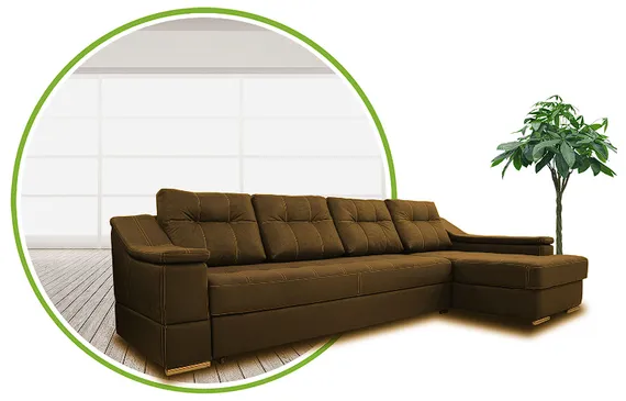 Диван с оттоманкой ЛОРД Л