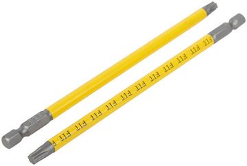 Биты кованые, сталь S2, односторонние  150 мм Т30, Профи 2 шт., блистер