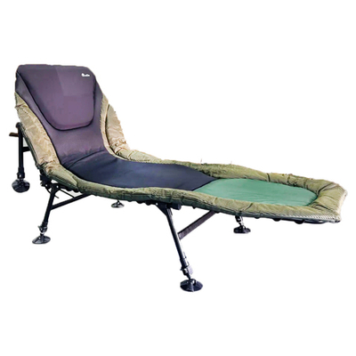 Раскладушка карповоя туристическая 200х80х40 cm Зелено-чёрная №2