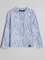 Лонгслив базовый для девочки с принтом