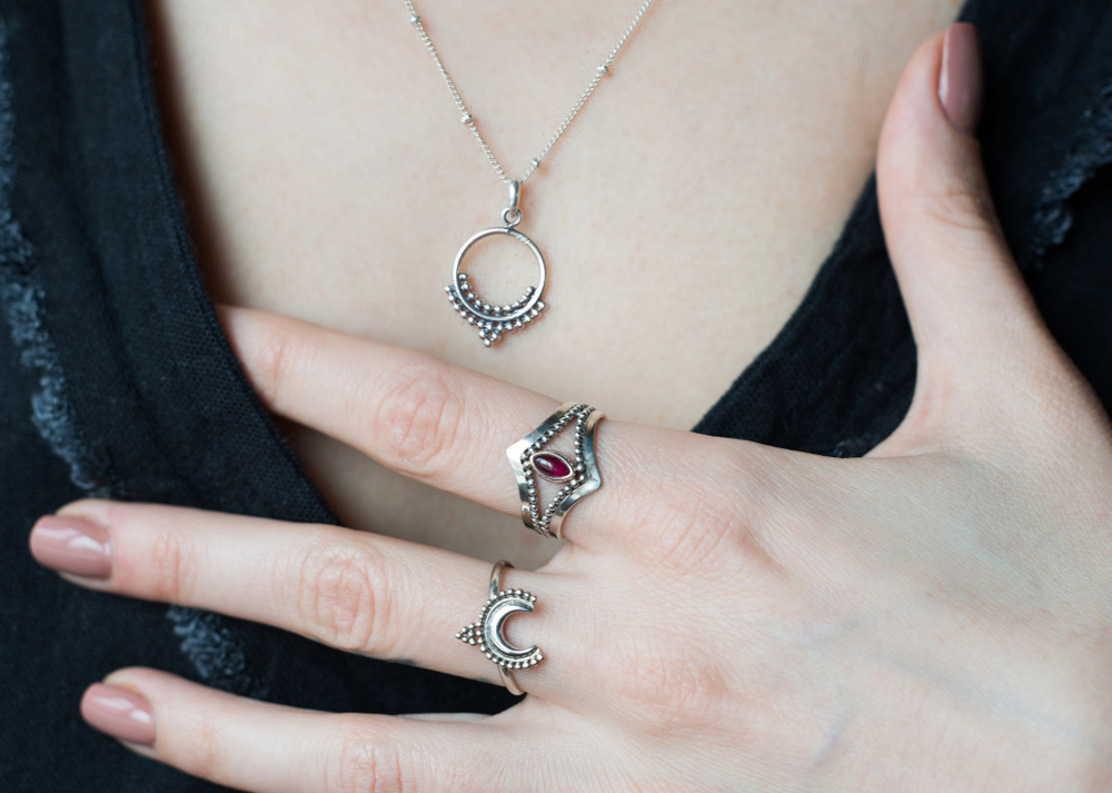 Кольцо БОХО, серебро