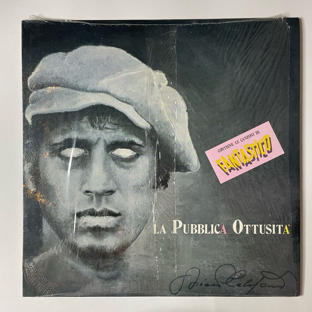 Винтажная виниловая пластинка LP Adriano Celentano La Pubblica Ottusita (Italy 1987) Fresco