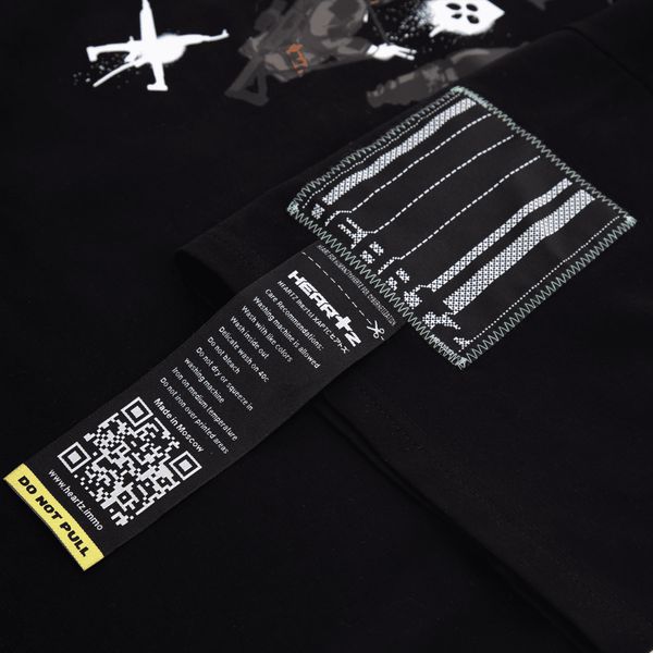 Футболка Roughsketch Kimono черная - фото 4