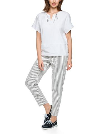 Marc Cain Футболка из комбинированной ткани