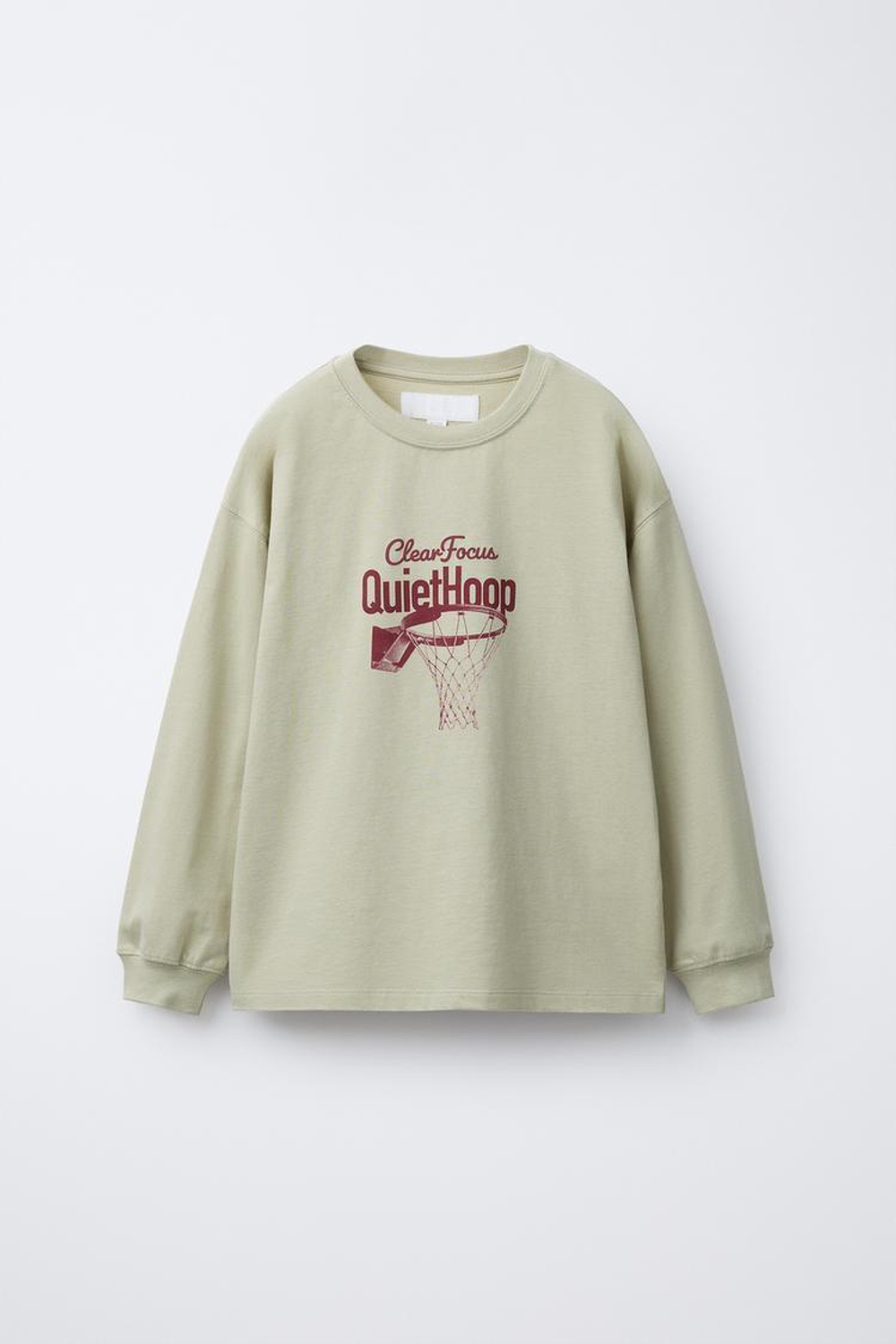 ZARA ЛОНГСЛИВС ПРИНТОМ «СПОРТ», ХАКИ