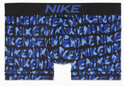 Боксерки теннисные Nike Dri-Fit Essential Micro Trunk 1P - game royal/blck bubble swoosh print