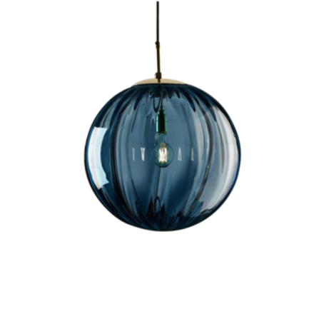 Pendant design lamp Melon  ( Blue )