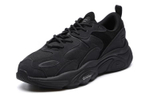 FILA Mars 2 round head lace-up non-slip wear-resistant low-cut sports casual shoes men's black