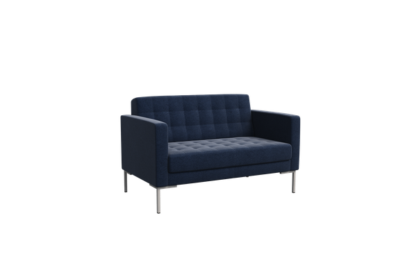 Форест Диван двухместный FR-DP-02 Kardif 028/Металл Серый 1360*800*840