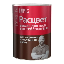 Эмаль для пола алкидная быстросохнущая Расцвет красно-коричневая 0,9 кг