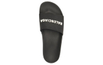 Balenciaga Balenciaga rubber flat-bottomed slippers men's black