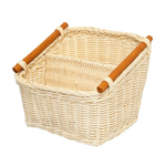 Корзина для хранения "Белый ротанг" 2 отделения Д200 Ш180 В170, белый, обработана водоотталкивающим покрытием