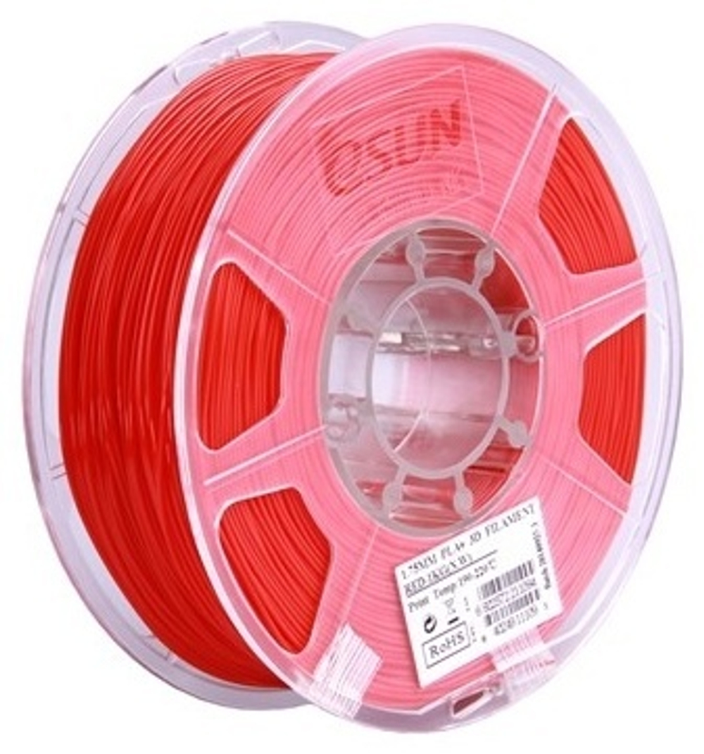 ПЛАСТИК ДЛЯ 3D ПРИНТЕРОВ ESUN PLA+ RED/1.75MM/1KG/ROLL