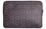 COACH Cow Leather Laptop Bag Large Unisex Charcoal