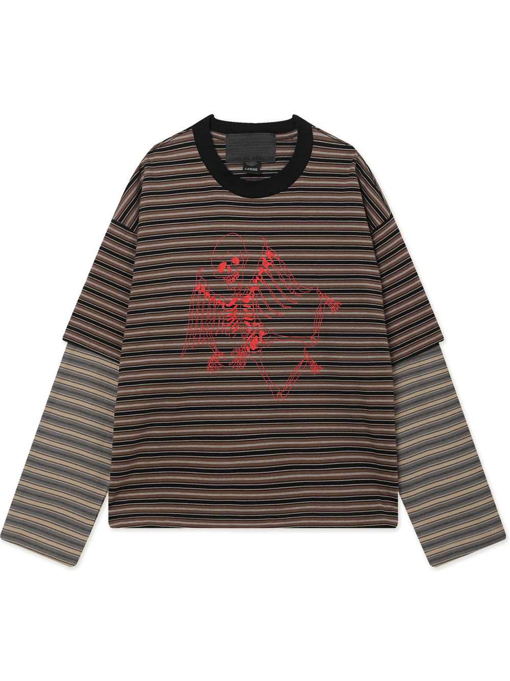 Джемпер Skeleton Stripe Long Sleeve