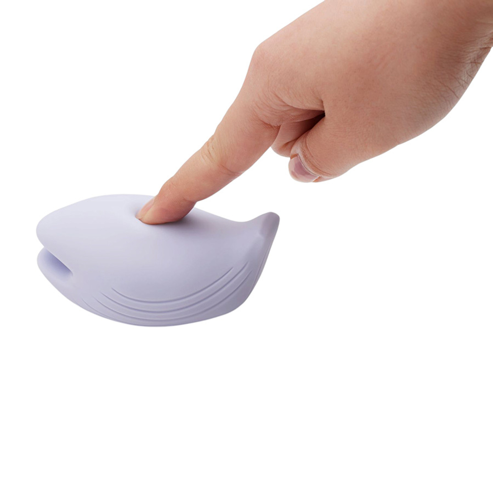 Сиреневый клиторальный вибростимулятор 9,8см Iroha+ Yoru Sumire HMP-29