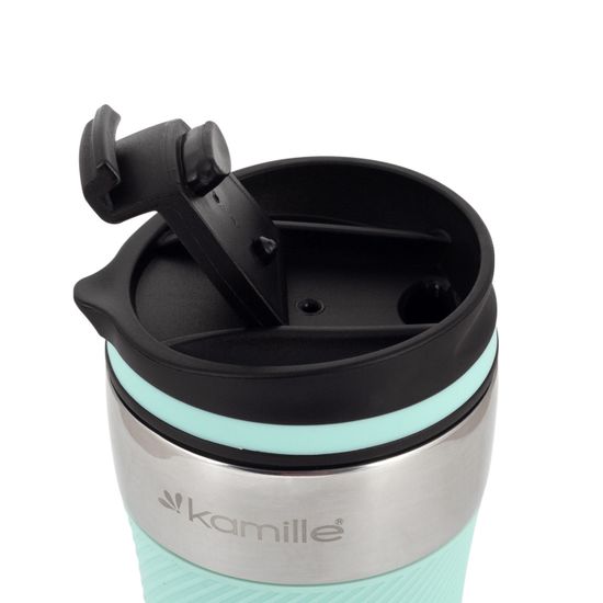 Термокружка 260 мл. из нержавеющей стали Kamille KM 2154 с TPR накладкой