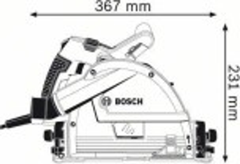 Сетевая дисковая пила BOSCH GKT 55 GCE 0601675001 Кейс L-Boxx