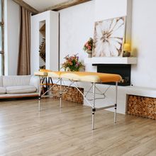 Массажный стол DFC NIRVANA Elegant PREMIUM, цвет оранжево-бежевый