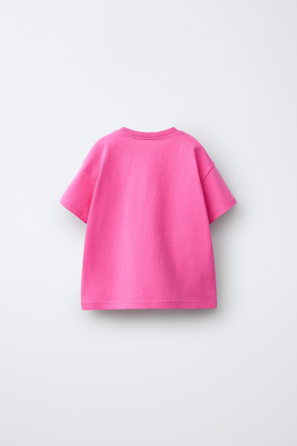 ZARA ФУТБОЛКА С КАРМАНОМ И ВОЛАНАМИ, КОРАЛЛОВЫЙ
