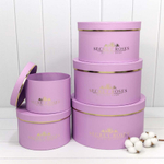 Коробка 30х16 см Набор 5 шт "Secret Roses" (Сиреневый)