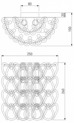 Накладной светильник Bogate's Cappio 380/2