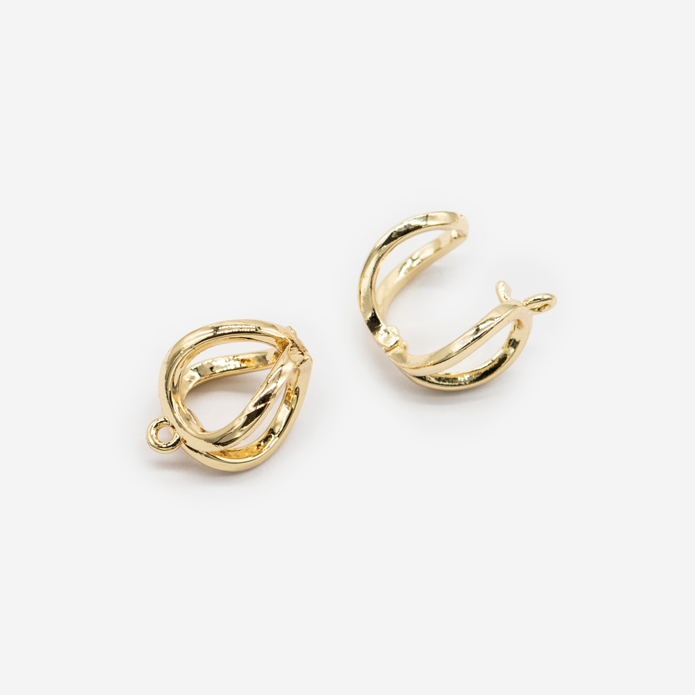 Бейл обжимной, 13,5*9мм, позолота