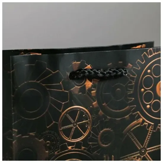 Пакет подарочный ламинированный вертикальный, упаковка, «Steel», S 12 х 15 х 5.5 см