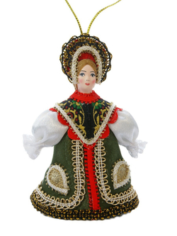 Кукла-подвеска в костюме Русская красавица