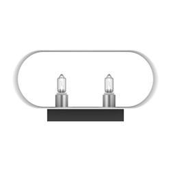 808620 Светильник настенный MURO 2х40W G9 ХРОМ/БЕЛЫЙ