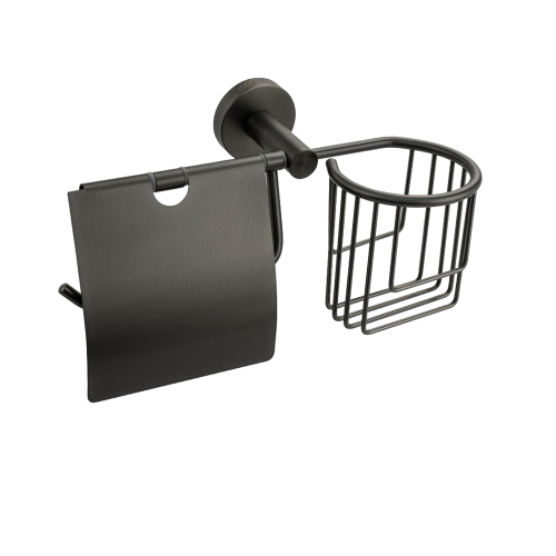 Держатель туалетной бумаги GFmark ГРАФИТ с экраном 78244