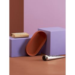 Подставка для ванных принадлежностей Flow, терракотовая