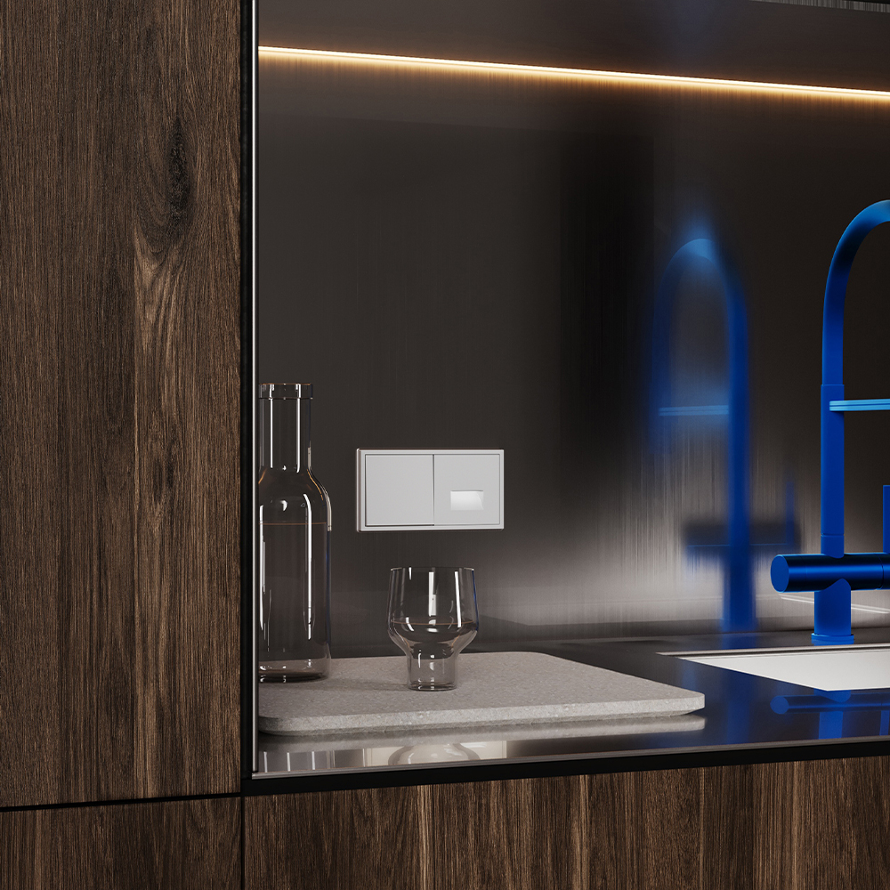 Накладка для подсветки светодиодной, S70 (серый)