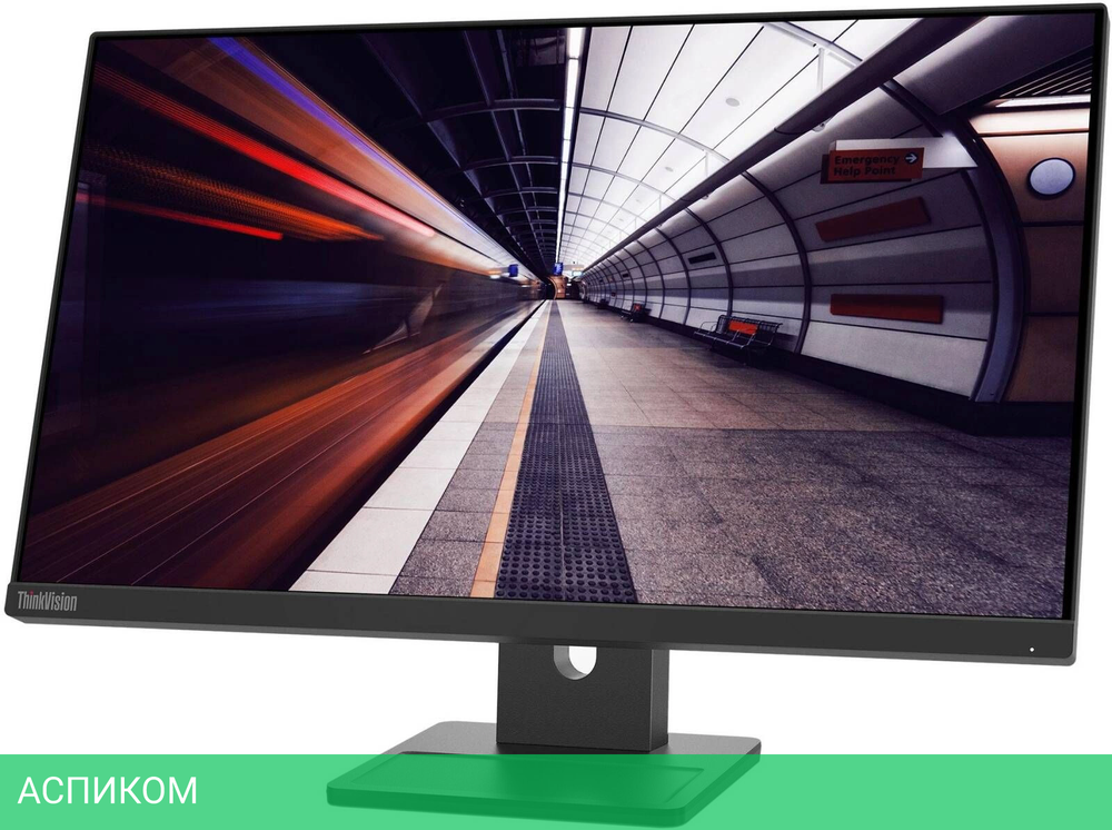 Монитор Lenovo ThinkVision E24-30 черный (63EDMAT2UK)