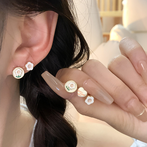 Серьги "White Pink Color"