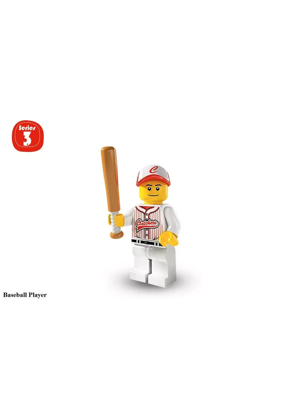 LEGO Collectable Minifigures 8803 Серия 3 Игрок в бейсбол