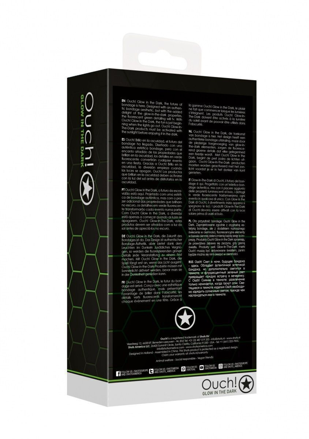 Портупея Body Harness с неоновым эффектом - размер L-XL (Размер: L-XL) (Цвет: зеленый с черным)