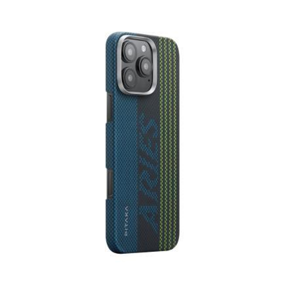 Чехол из арамидного волокна с поддержкой MagSafe PITAKA x Aries Tactile Woven Case для iPhone 16 Pro Max