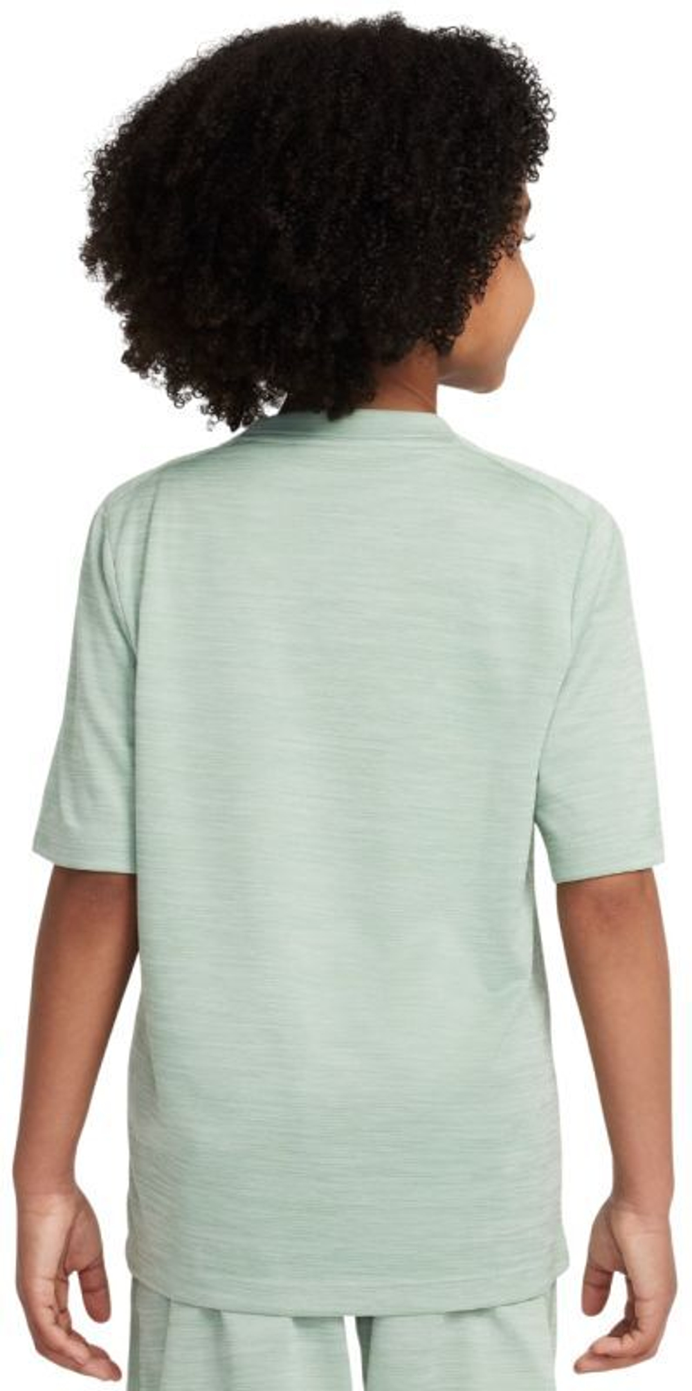 Детская теннисная футболка Nike Boys Multi Dri-FIT Short-Sleeve Top - steam/light silver/white