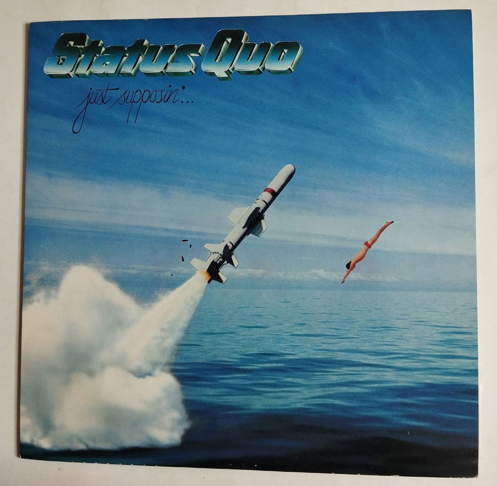 Винтажная виниловая пластинка LP Status Quo Just Supposin (Japan 1980) (No Obi) (Promo)