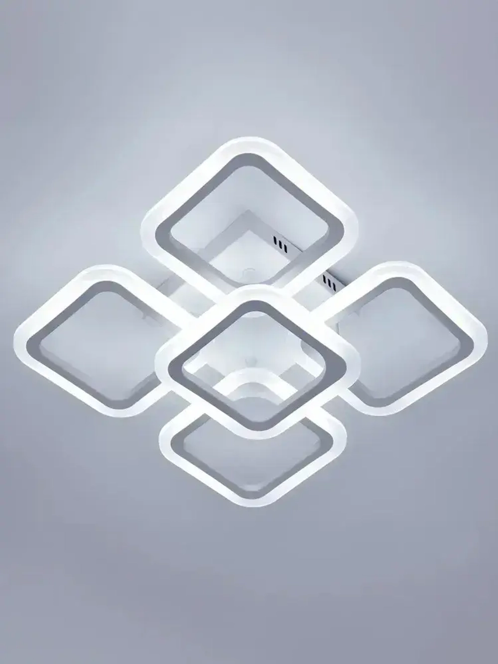 Люстра потолочная светодиодная с пультом ДУ Rivoli белая LED 80 Вт 3000 - 6000 К, светильник на кухню, в детскую, в спальню