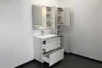 COMFORTY. Тумба-умывальник "Верона-75" дуб белый с раковиной COMFORTY 75Е