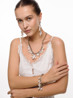 Серьги "Pearl cluster" Silver