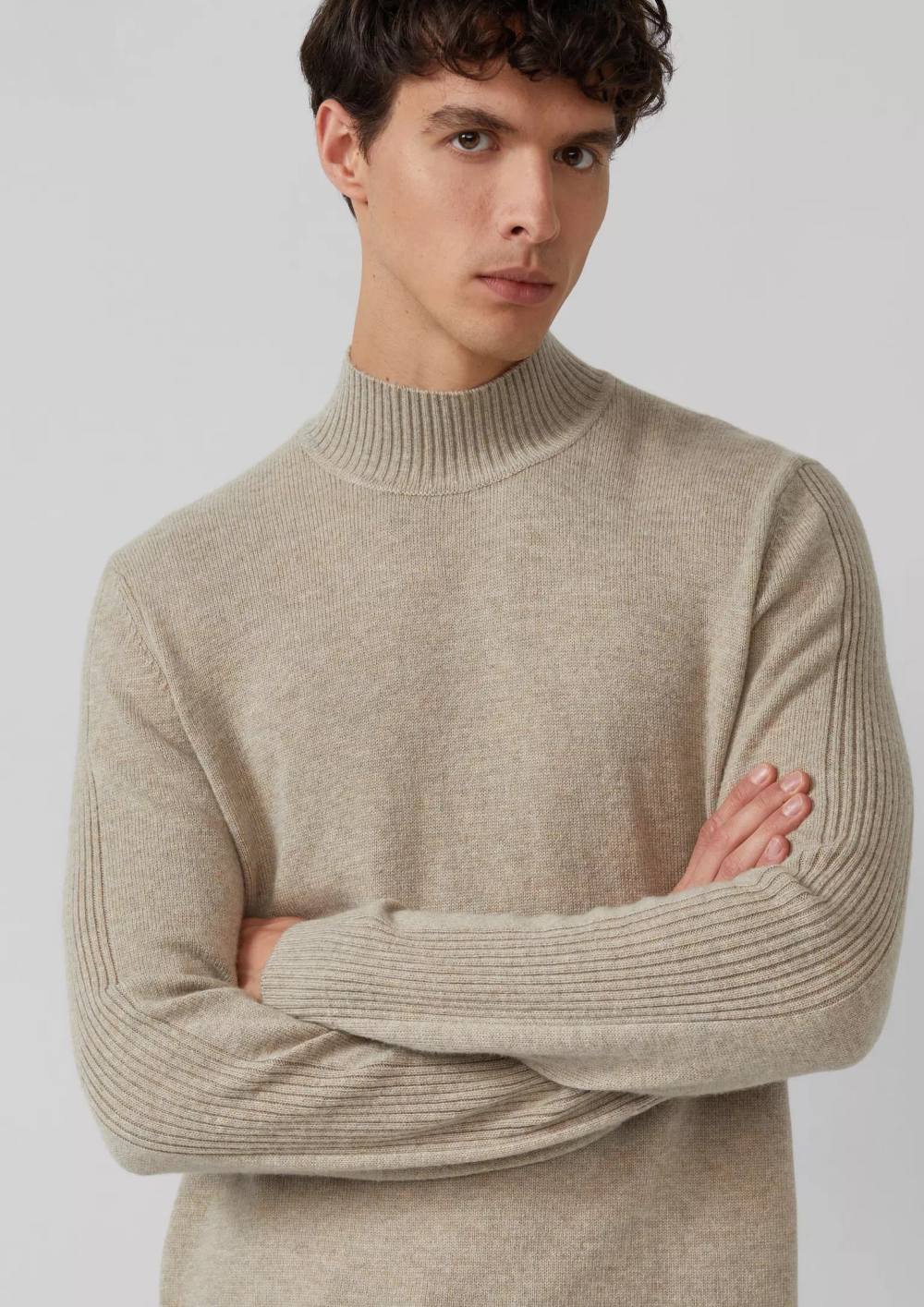 Вязаный свитер из смесовой шерсти с воротником-стойкой s.Oliver