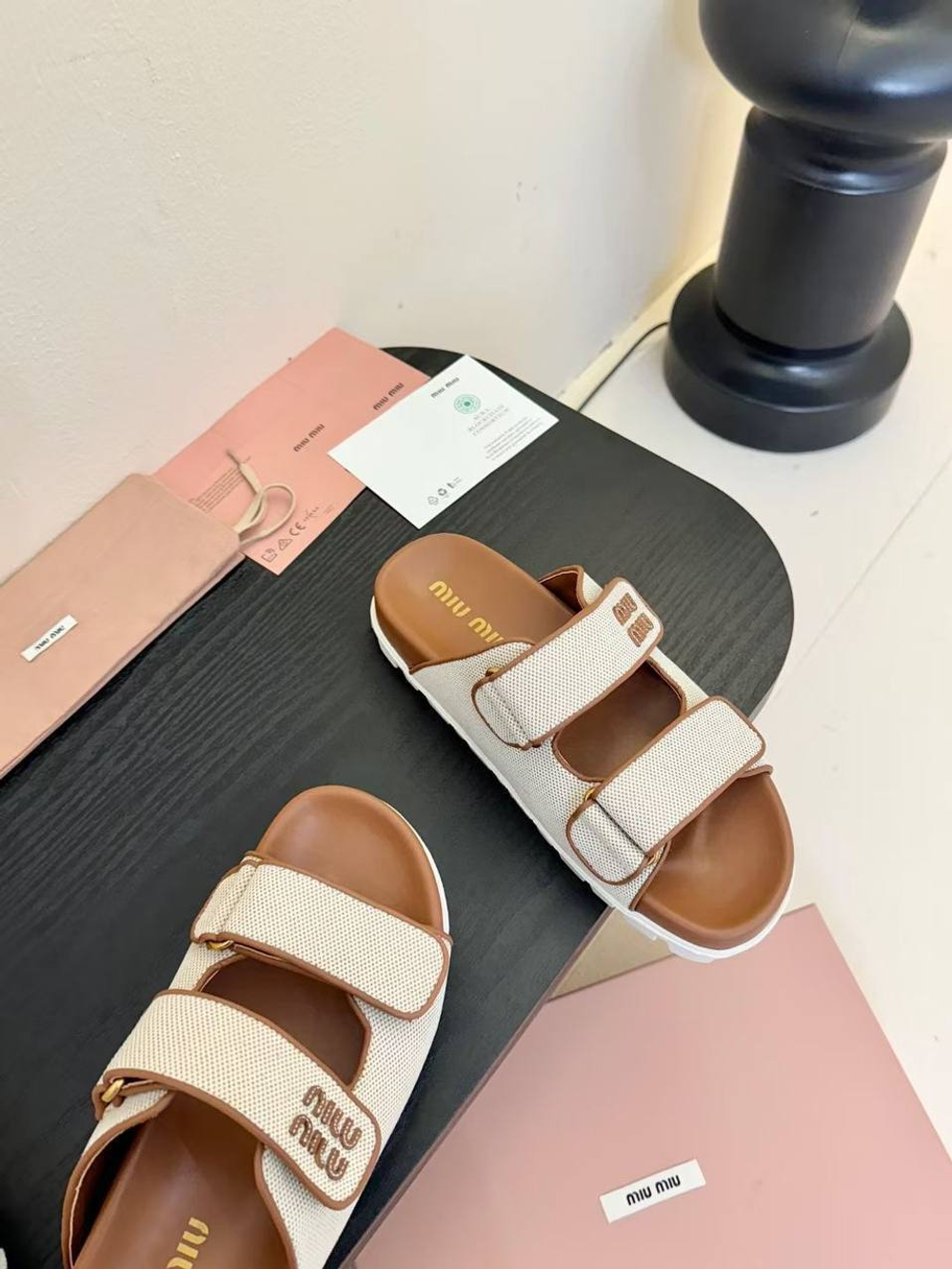 Шлепанцы MIU MIU