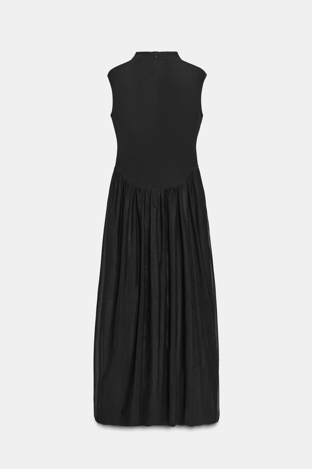 ZARAДЛИННОЕ КОМБИНИРОВАННОЕ ПЛАТЬЕ, ЧЕРНЫЙ